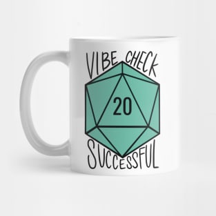 Vibe Check Successful D20 Mug